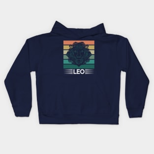 Leo Zodiac Sign Kids Hoodie